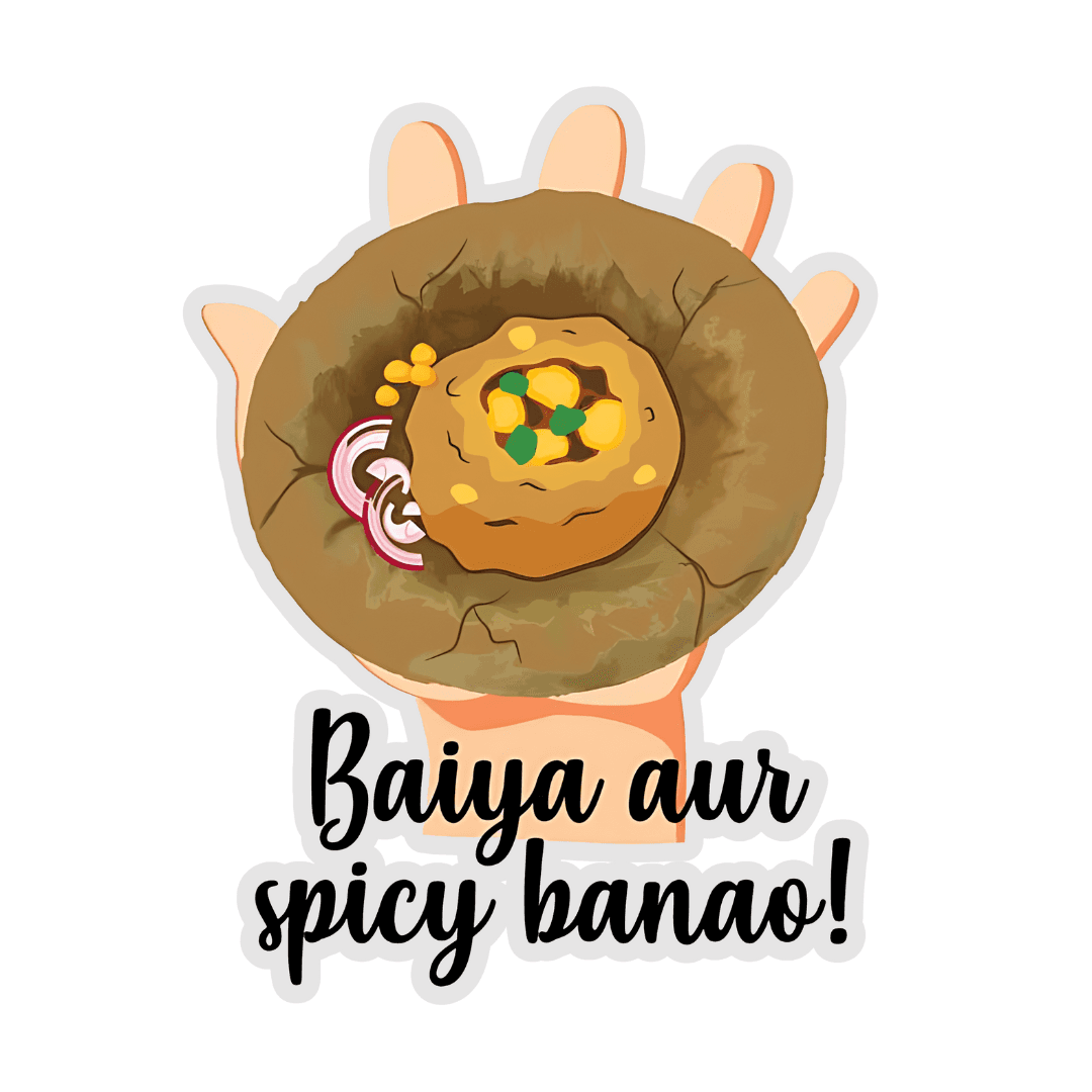 Baiya Or Spicy Banao Sticker - sticckiz.com