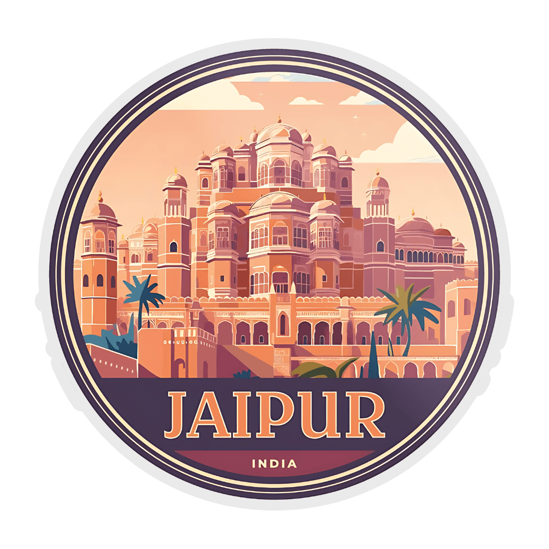 Jaipur Fort Sticker - sticckiz.com