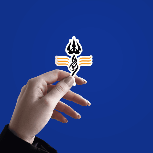Trident Of Shiva Sticker - sticckiz.com