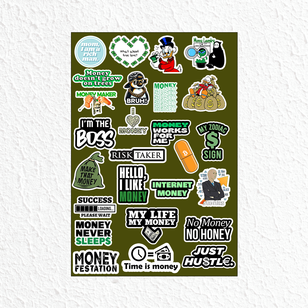 Money lover mini Sticker Sheet 1