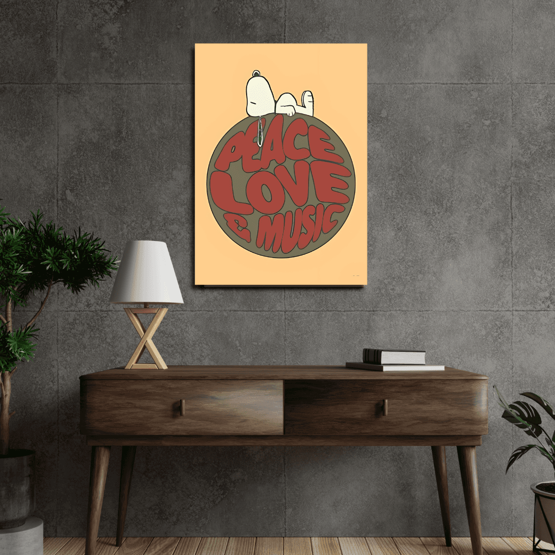 Peace love & music poster - sticckiz.com