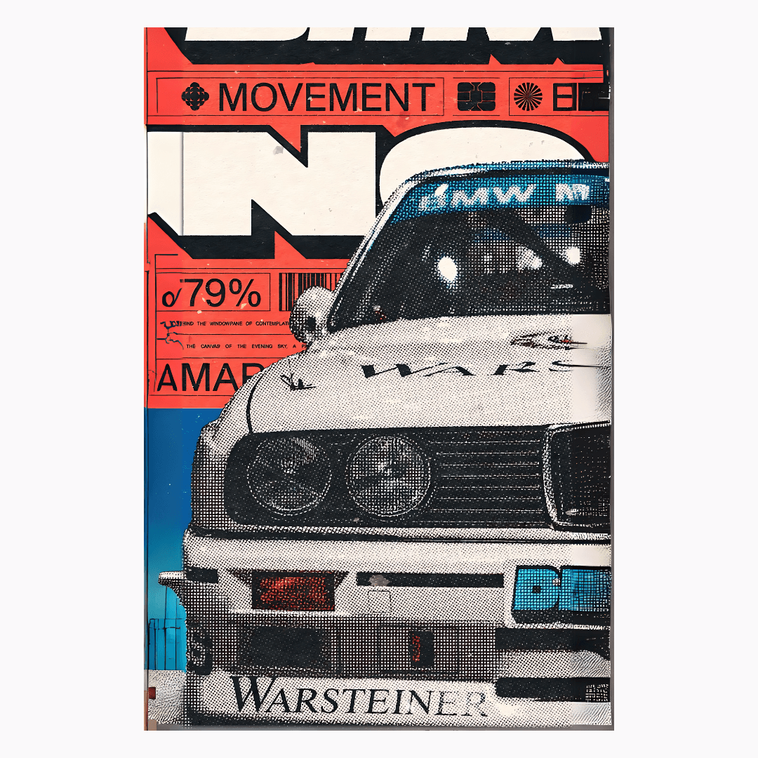 Vintage car poster - sticckiz.com