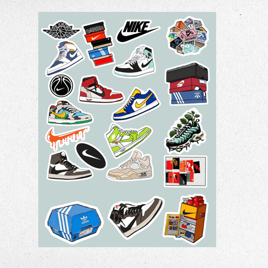 sneakers mini sticker sheet 1 - sticckiz.com
