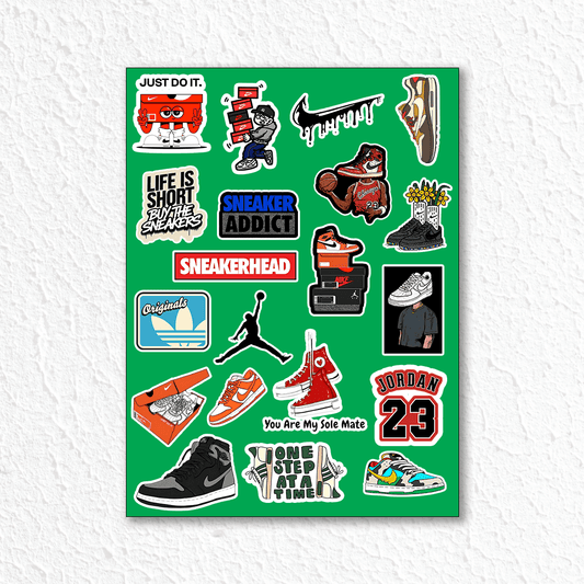 Sneakers Mini Sticker Sheet 2 - sticckiz.com