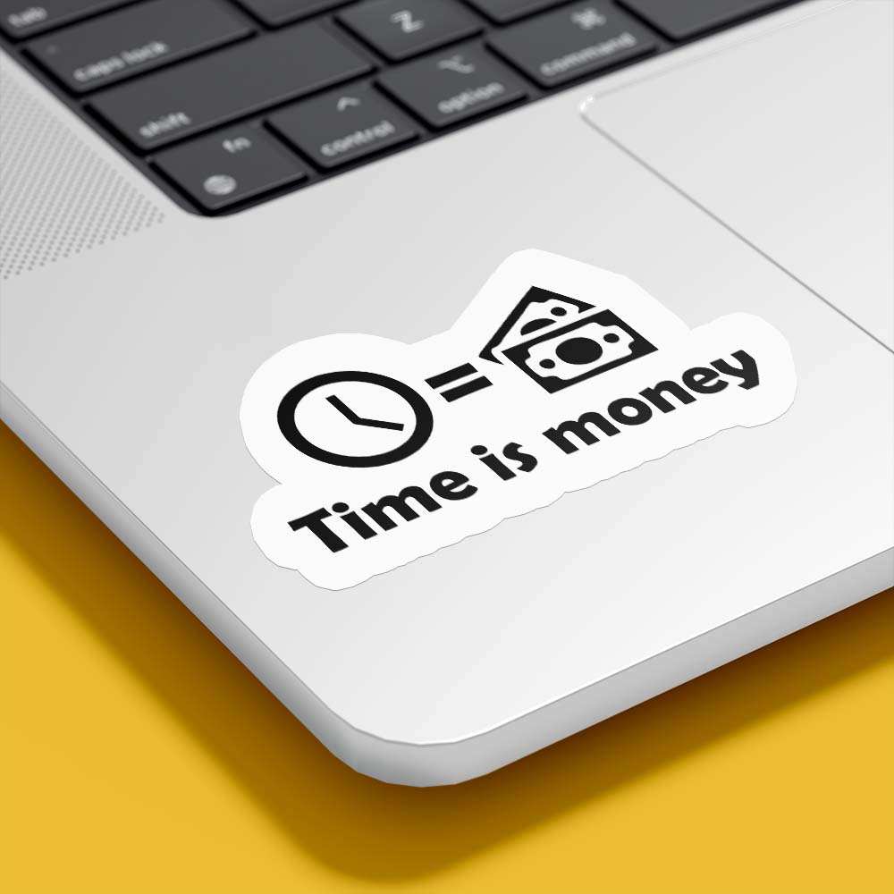 Time Is Money Sticker - sticckiz.com