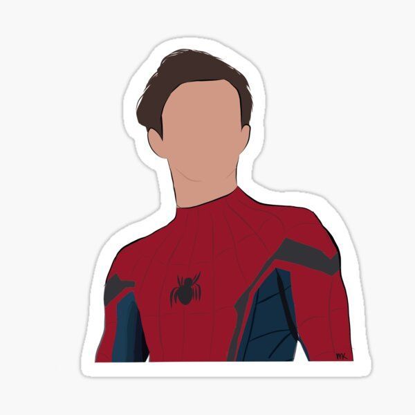 Peter Parker as Spider man Sticker