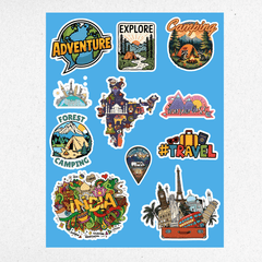 travel mini sticker sheet 1 - sticckiz.com